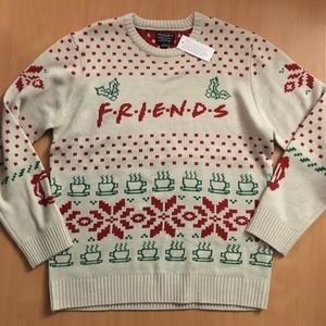 Friends Christmas Sweater L NWT